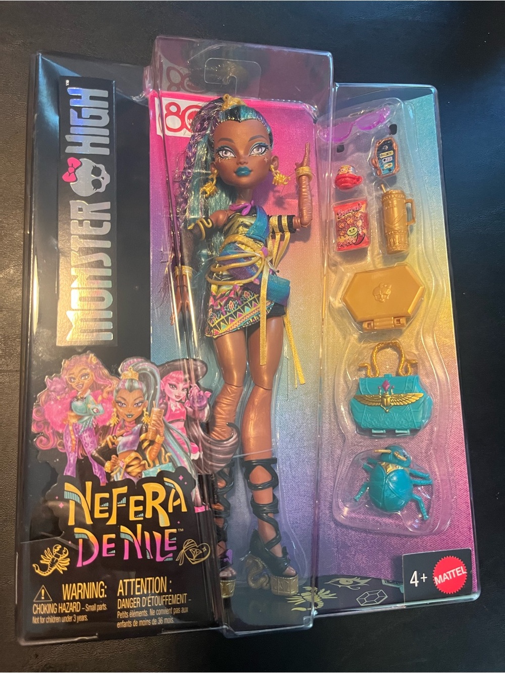 New Monster High Nefera De Nile Fashion Doll with accessories